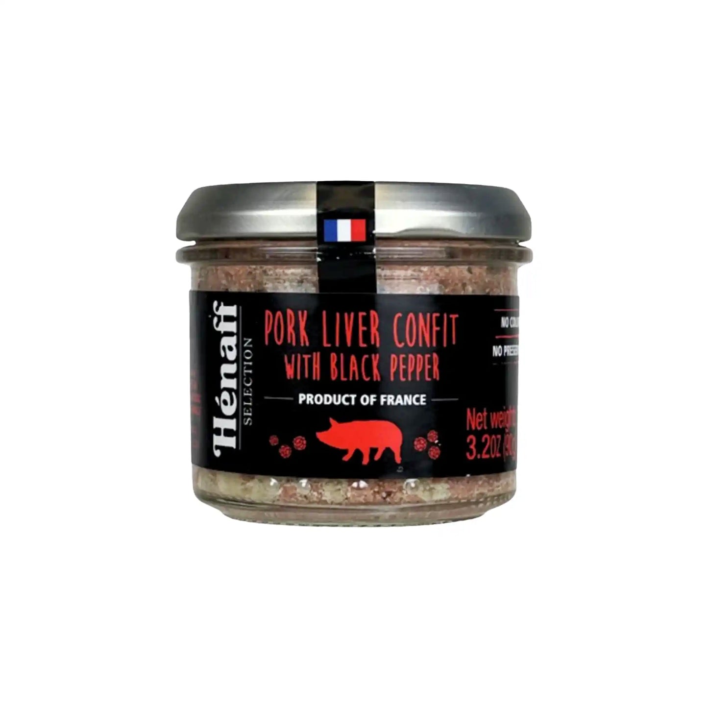 HENAFF PORK LIVER CONFIT WITH BLACK PEPPER 90g