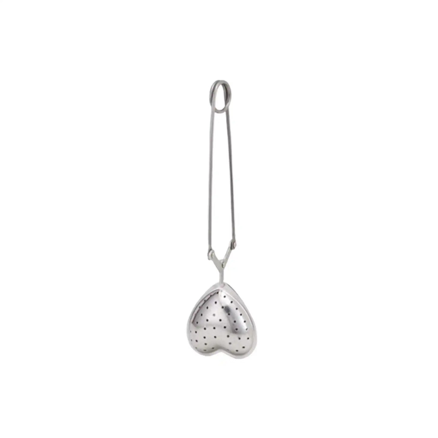 HIC TEA INFUSER SNAP HEART STAINLESS