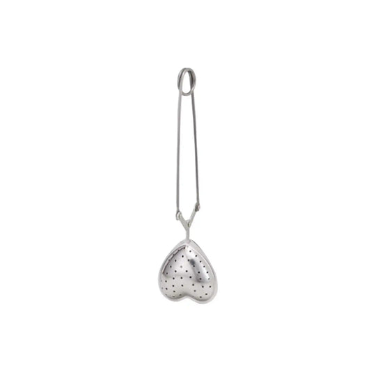 HIC TEA INFUSER SNAP HEART STAINLESS