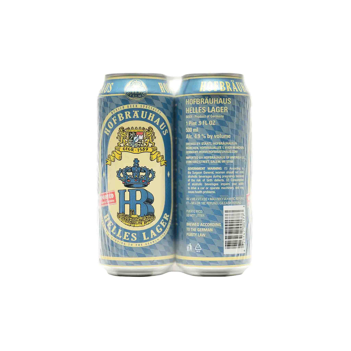 Shell Lager HOFBRAUHAUS HELLES LAGER 4PK – monsieur marcel gourmet market