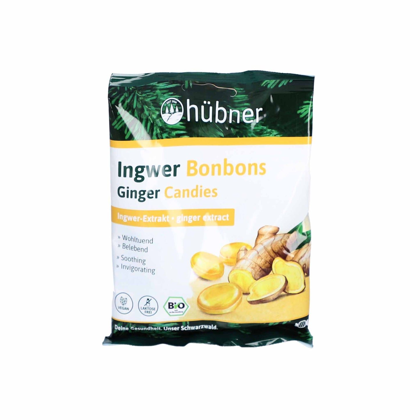 HUBNER GINGER CANDIES 70g