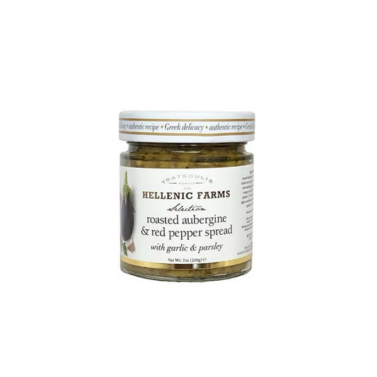 HELLENIC FARMS ROASTED AUBERGINE & RED PEPPER SPREAD 200g