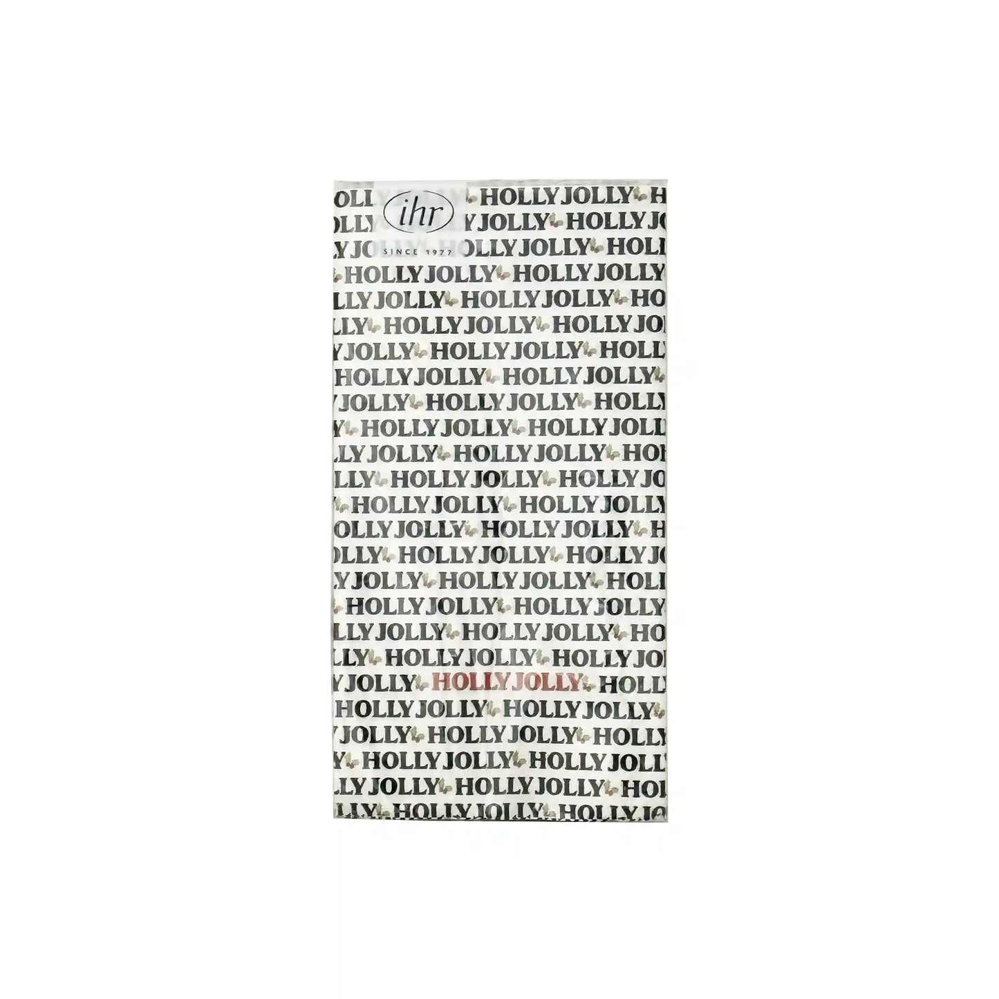 IHR HOLLY JOLLY CHRISTMAS GUEST TOWELS 16 COUNT