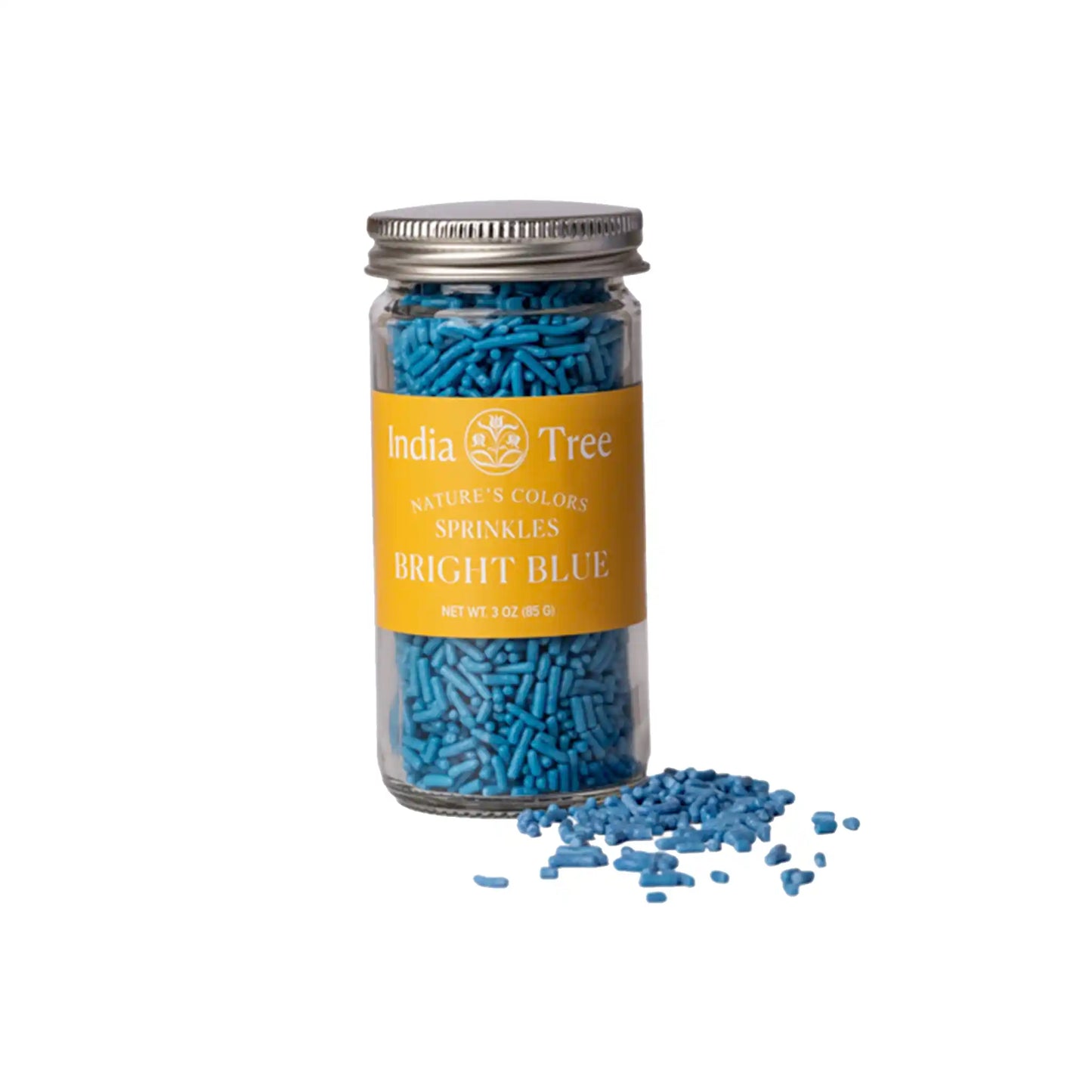 INDIA TREE BRIGHT BLUE SPRINKLES 3oz