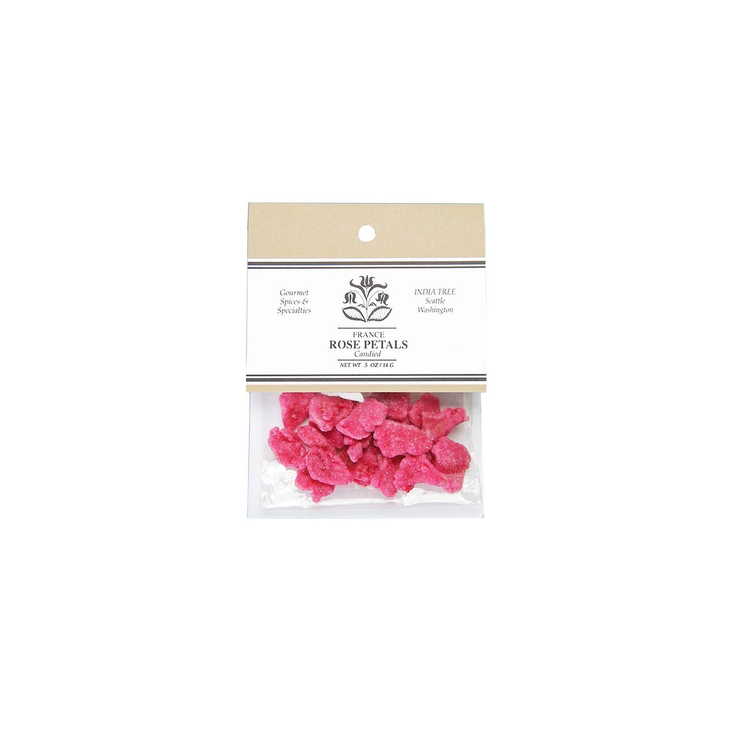 INDIA TREE CANDIED ROSE PETALS 14g