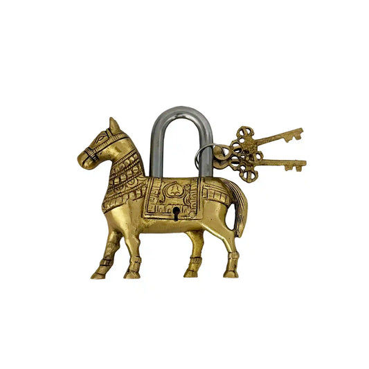 INDUS DESIGN HORSE SHAPED LOCK WITH 2 KEYS