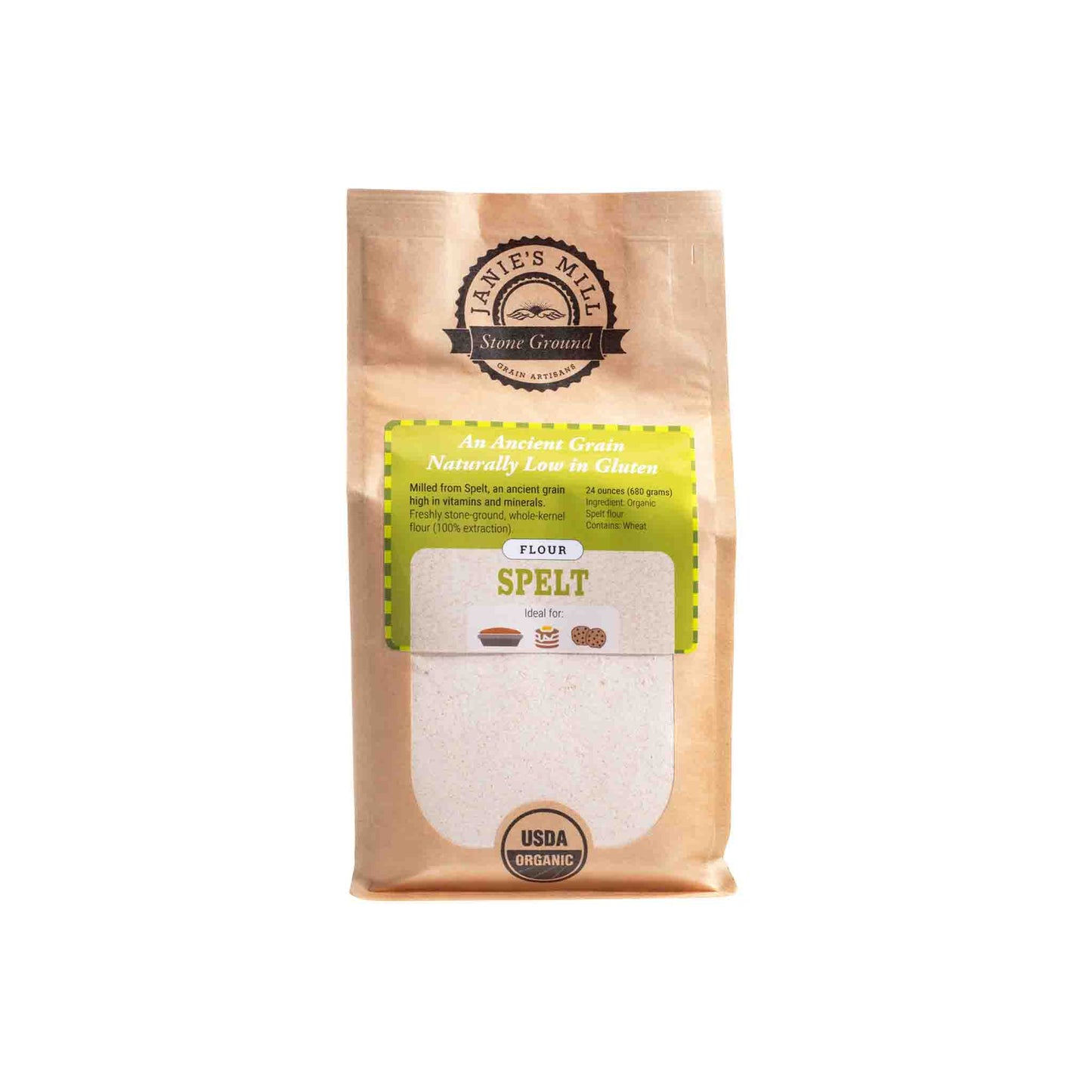 JANIES ORGANIC SPELT FLOUR 1.5lb
