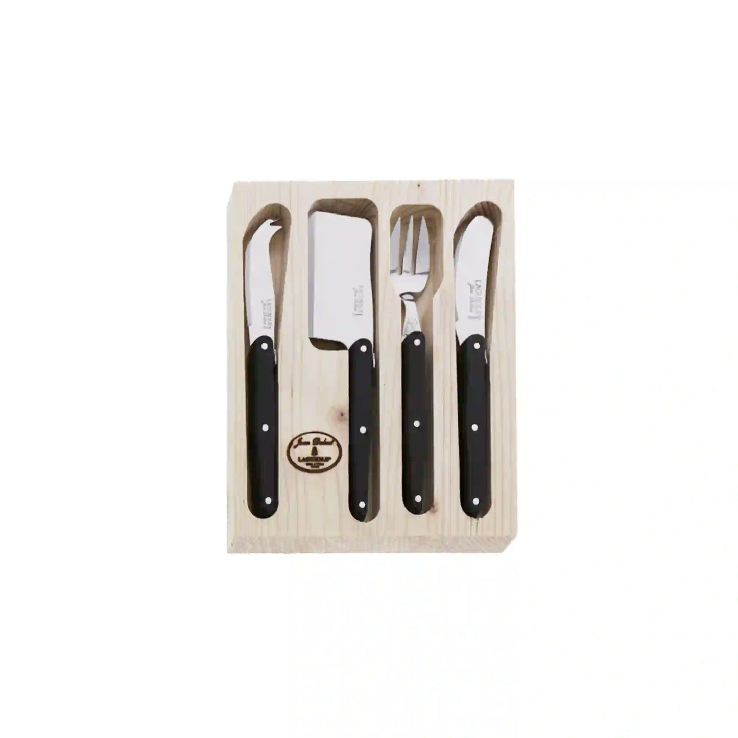 JEAN DUBOST LAGUIOLE 4 PIECE CHEESE SET IN WENGE WOOD