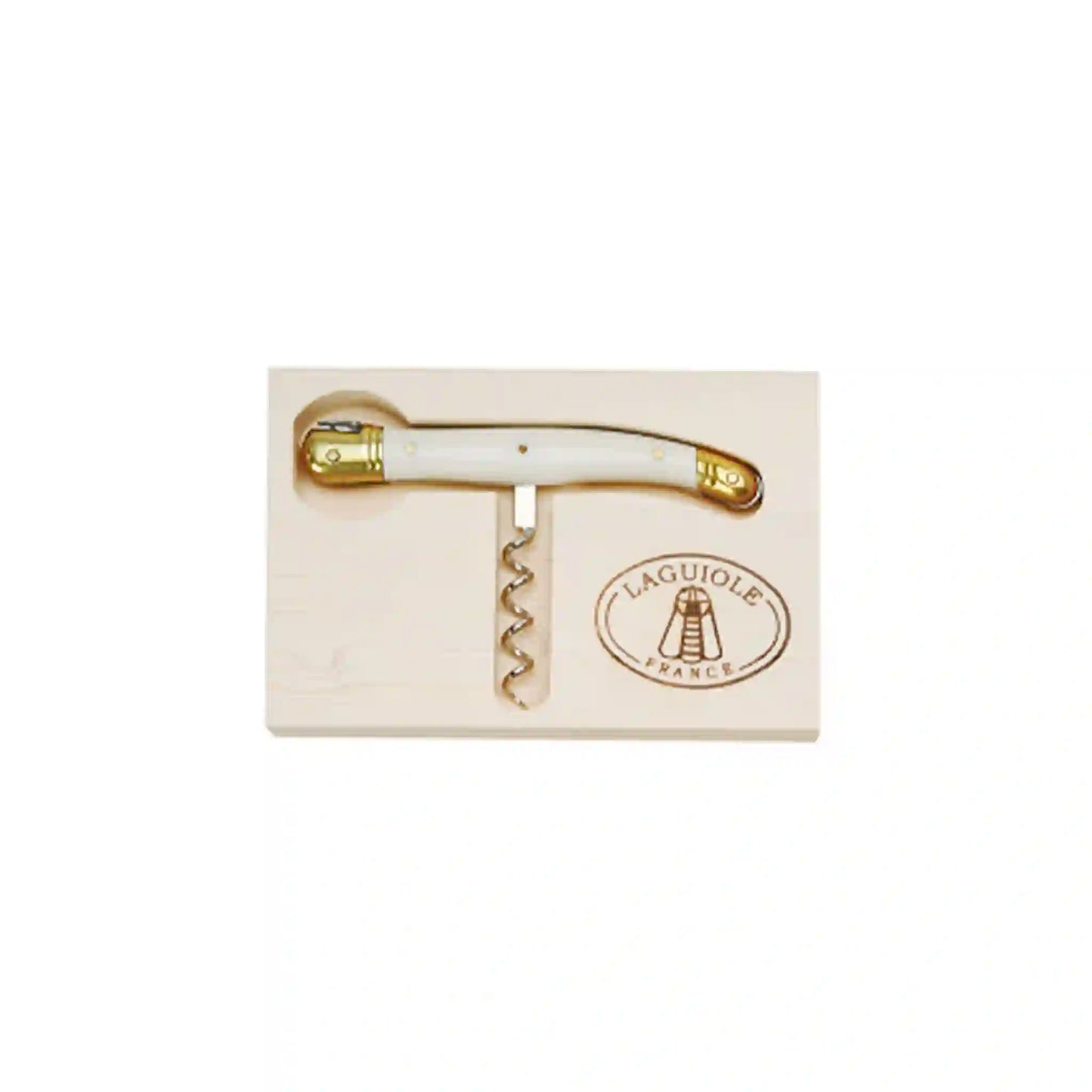 JEAN DUBOST LAGUIOLE CORKSCREW - IVORY/BRASS