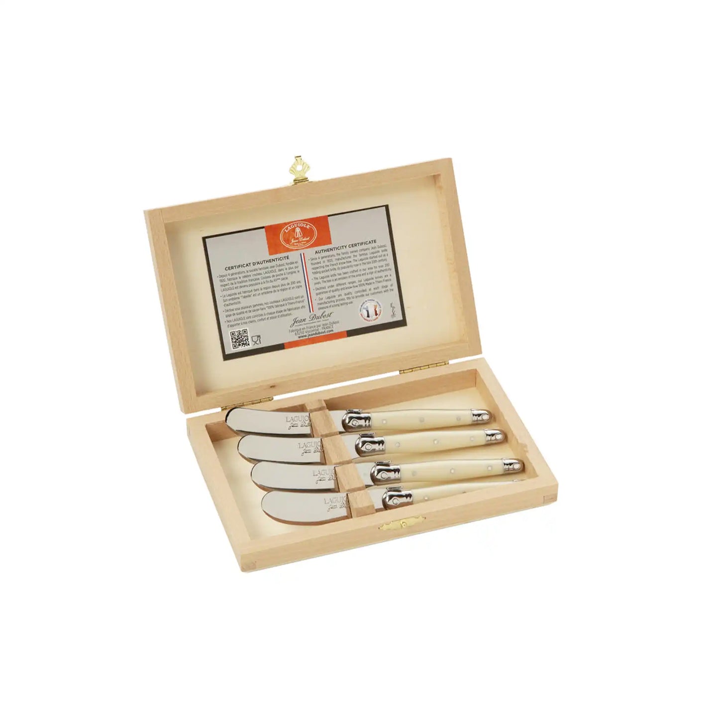 JEAN DUBOST LAGUIOLE IVORY SPREADER SET OF 4