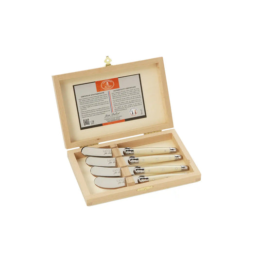 JEAN DUBOST LAGUIOLE IVORY SPREADER SET OF 4