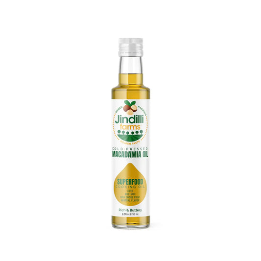 JINDILLI COLD PRESSED MACADAMIA COOKING OIL 8.5oz