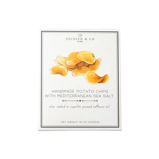 JOCELYN & CO HANDMADE POTATO CHIPS WITH MEDITERRANEAN SEA SALT 1.5oz