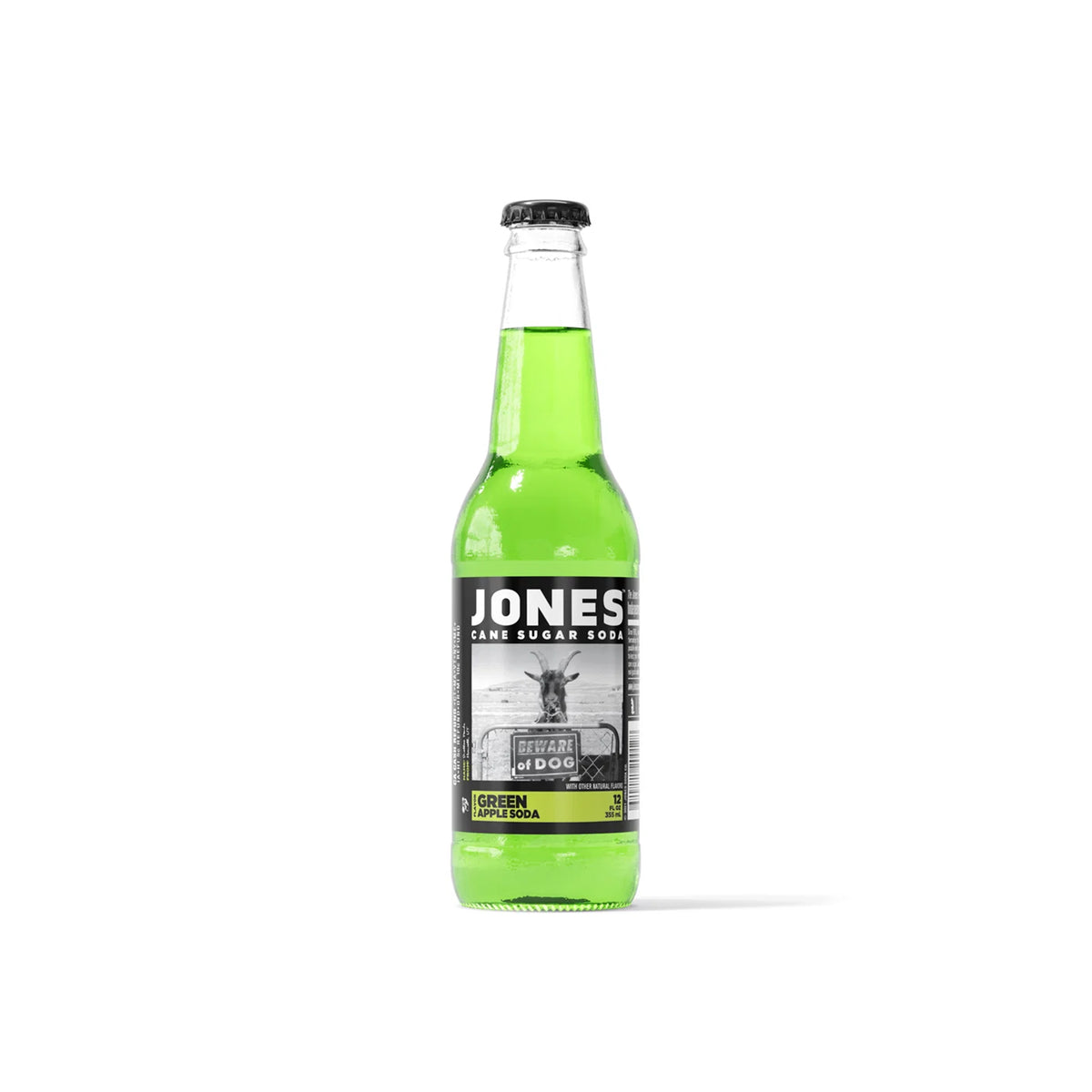 JONES GREEN APPLE SODA 12oz