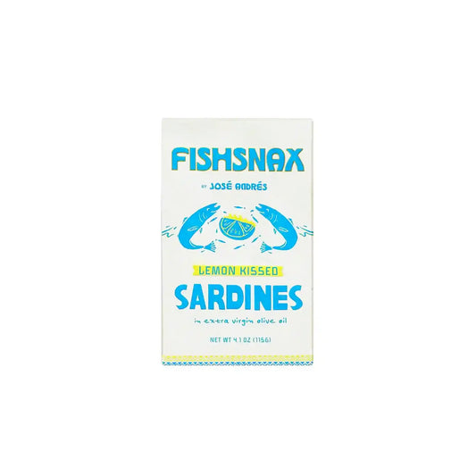 JOSE ANDRES FISHSNAX LEMON KISSED SARDINES 4.1oz
