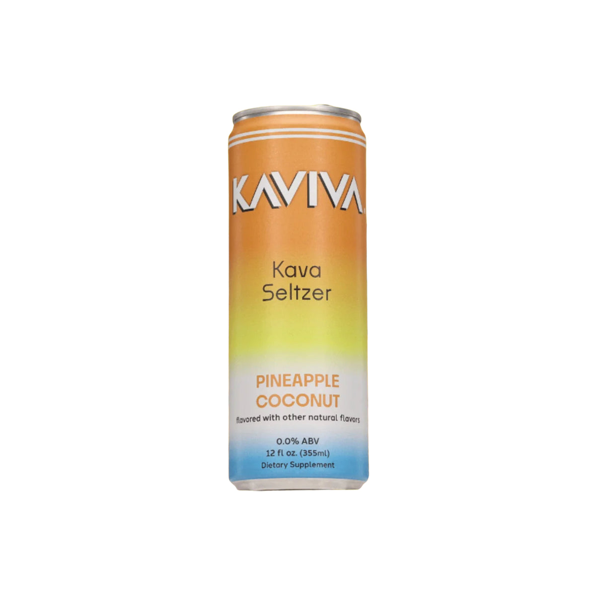 UCHIE KAVIVA PINEAPPLE COCONUT KAVA SELTZER 12oz