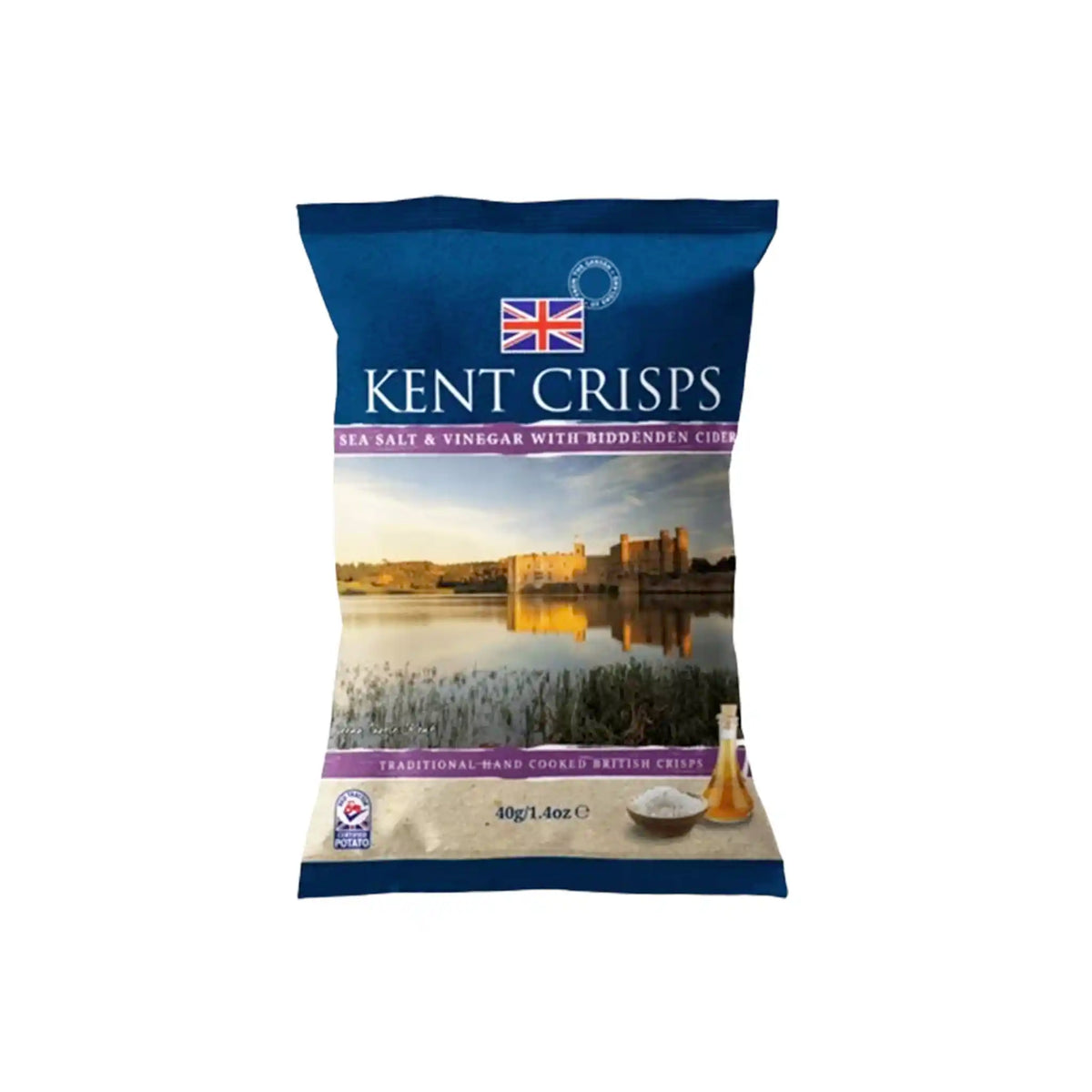 KENT CRISPS SEA SALT & VINEGAR 40g