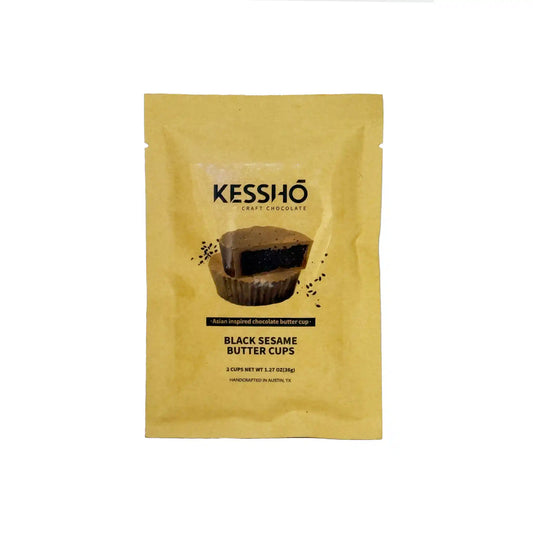 KESSHO CHOCOLATE BLACK SESAME BUTTER CUPS 2pk