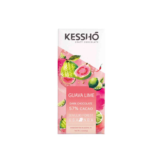 KESSHO GUAVA LIME 57% DARK CHOCOLATE 2.1oz