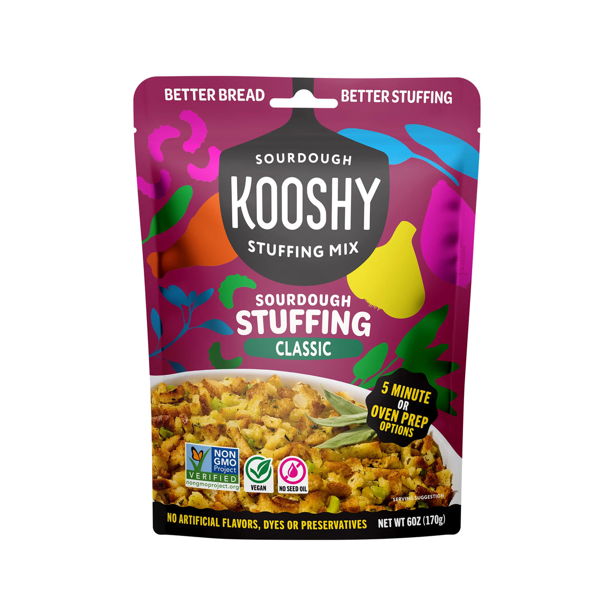 KOOSHY SOURDOUGH STUFFING MIX CLASSIC 6oz
