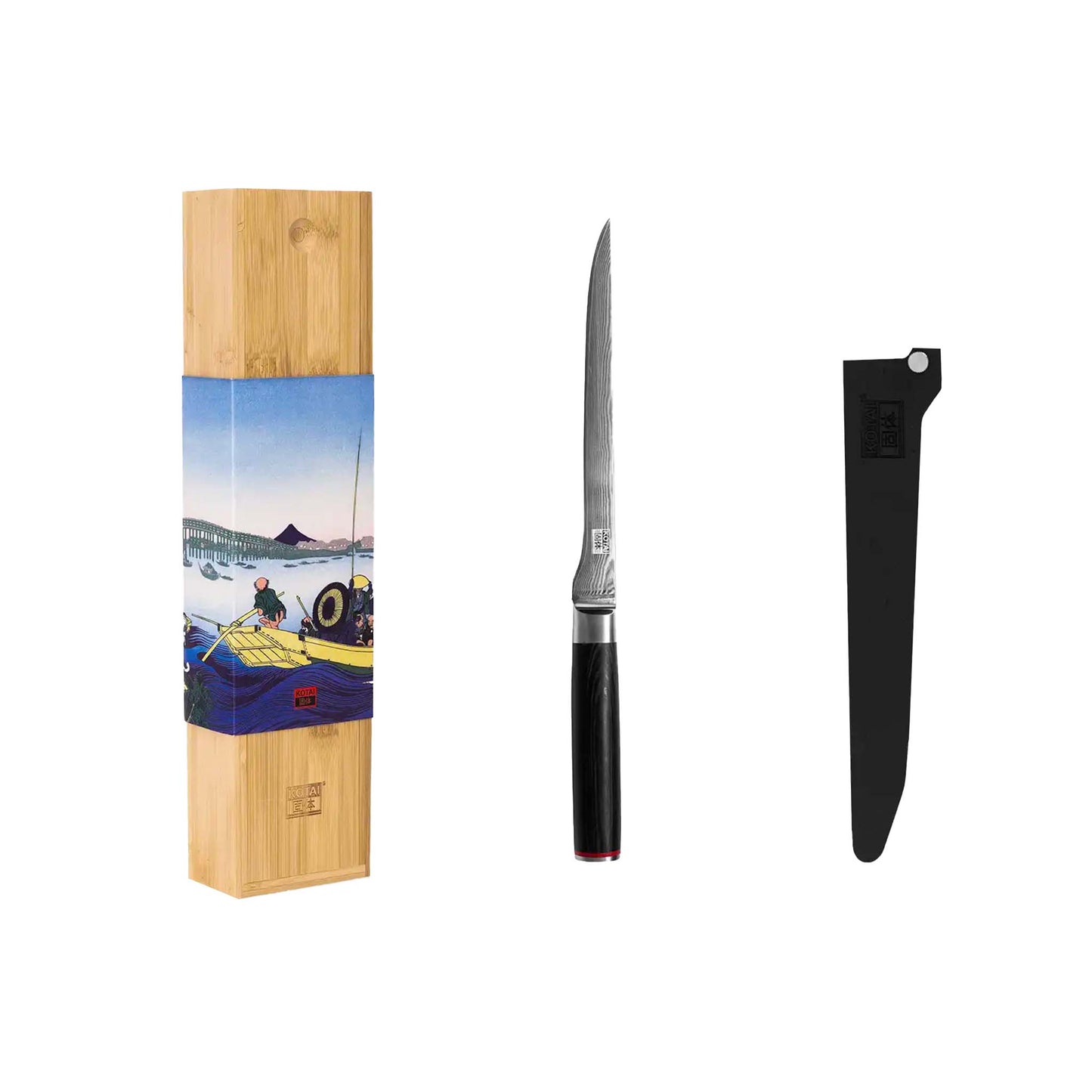 KOTAI FILLET KNIFE 20cm - PAKKA DAMASCUS COLLECTION