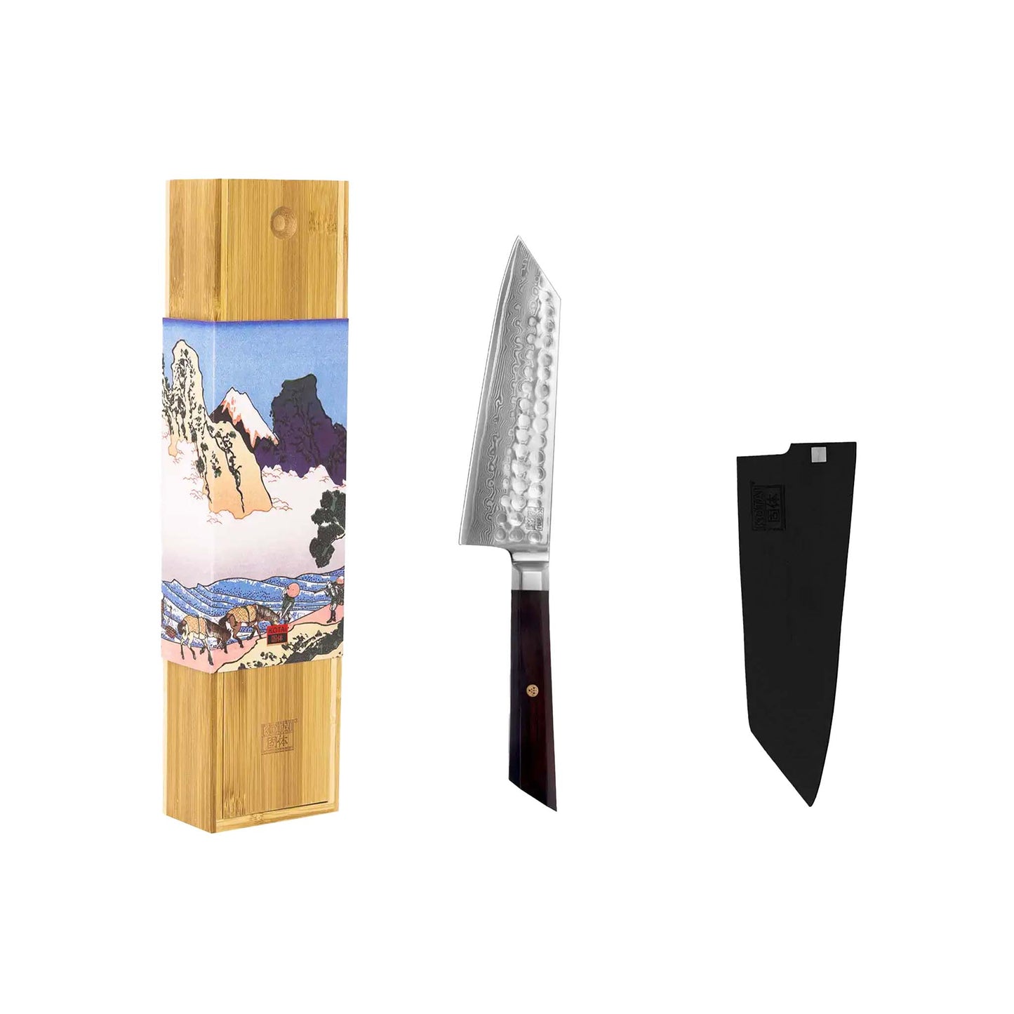 KOTAI SANTOKU KNIFE 17cm - BUNKA DAMASCUS COLLECTION