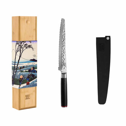 KOTAI SERRATED BREAD KNIFE 20cm - PAKKA DAMASCUS COLLECTION