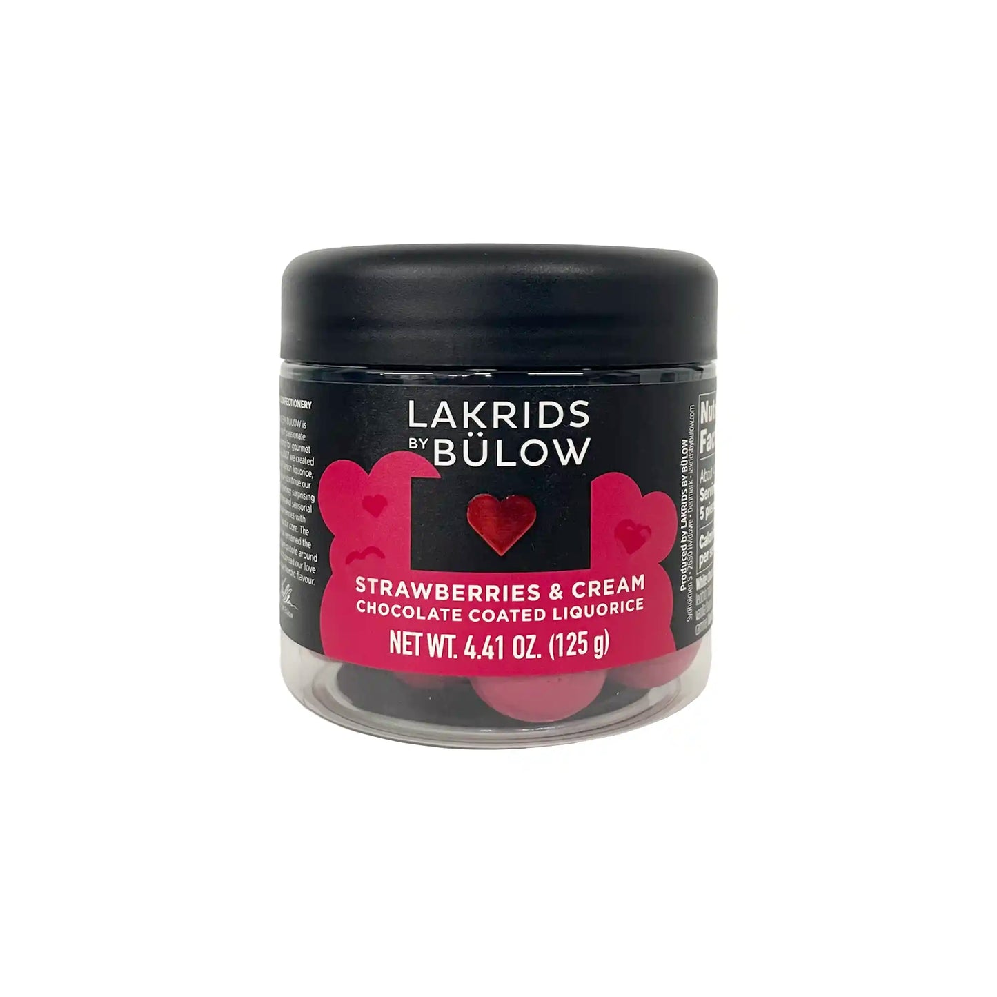 LAKRIDS STRAWBERRIES & CREAM CHOCOLATE COATED LIQUORICE 4.4oz