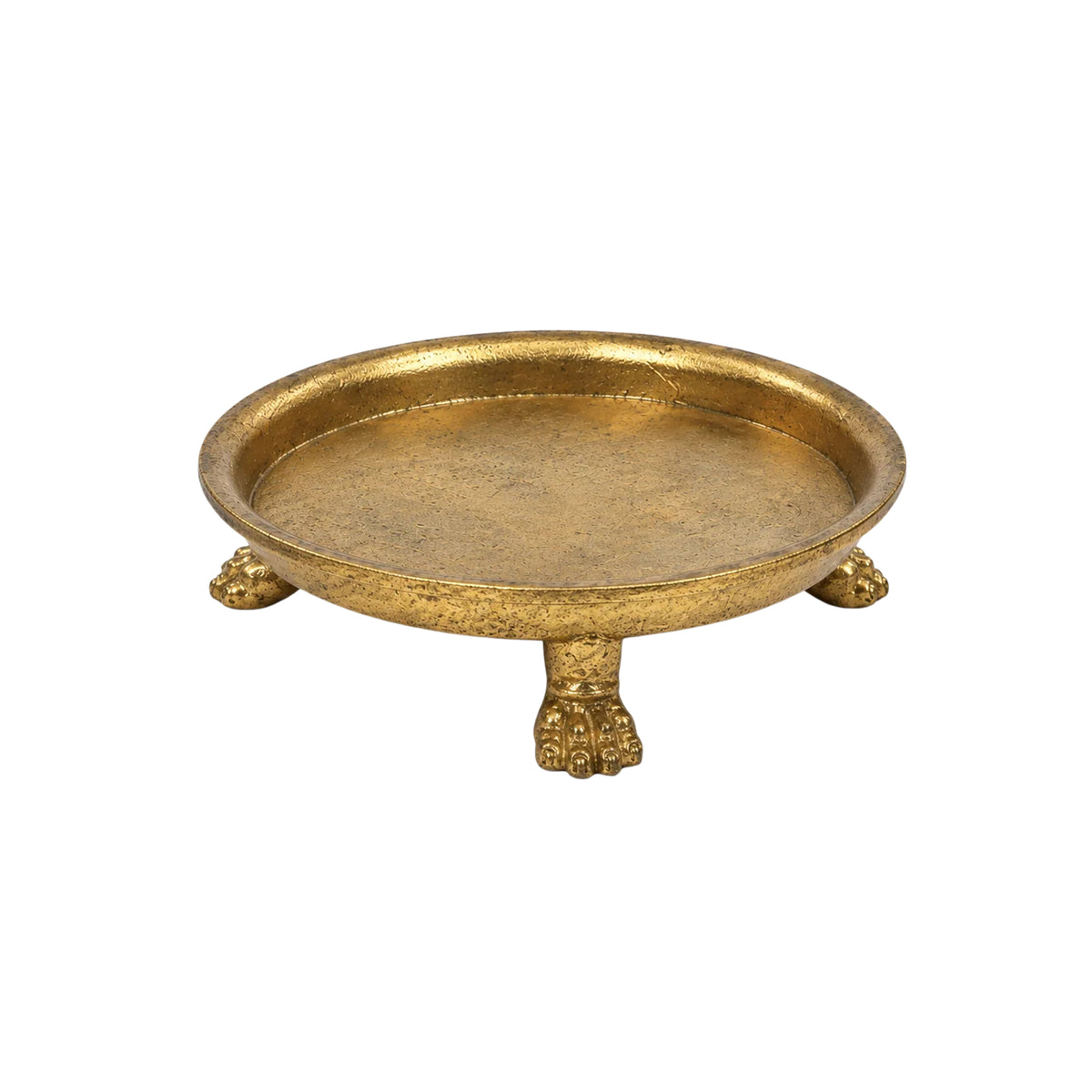 GOLDEN CLAW FOOT DISH LARGE