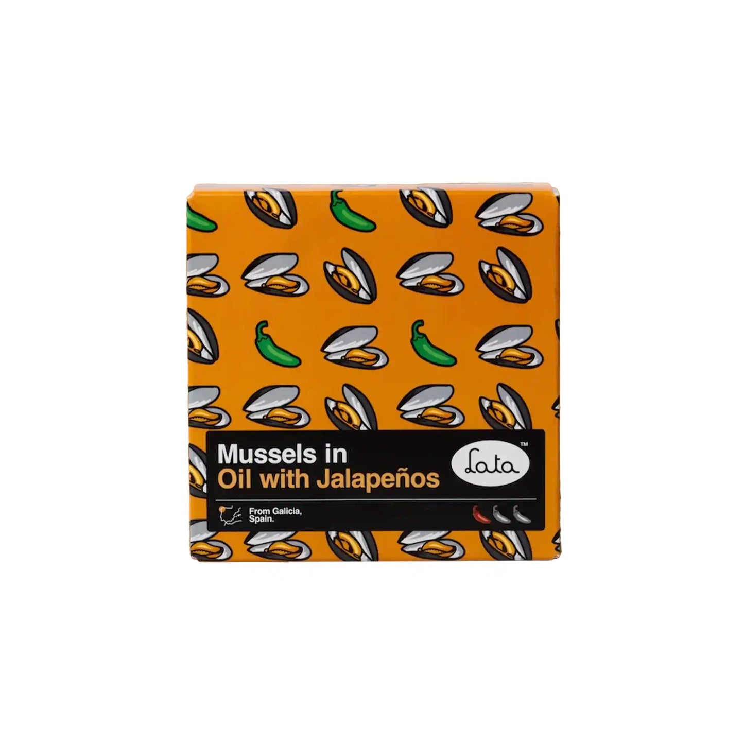 LATA MUSSELS IN OIL WITH JALAPENOS 110g