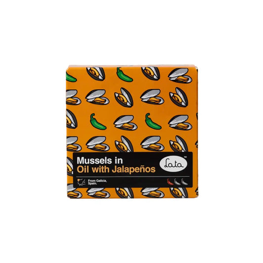 LATA MUSSELS IN OIL WITH JALAPENOS 110g