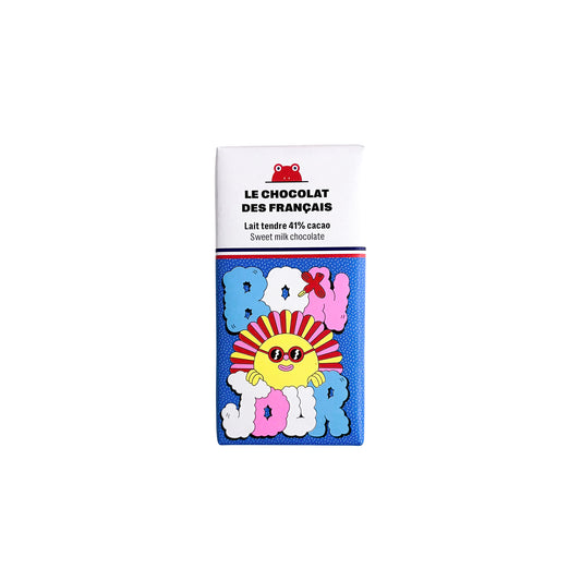 LES CHOCOLAT DES FRANÇAIS SWEET MILK CHOCOLATE BONJOUR 30g