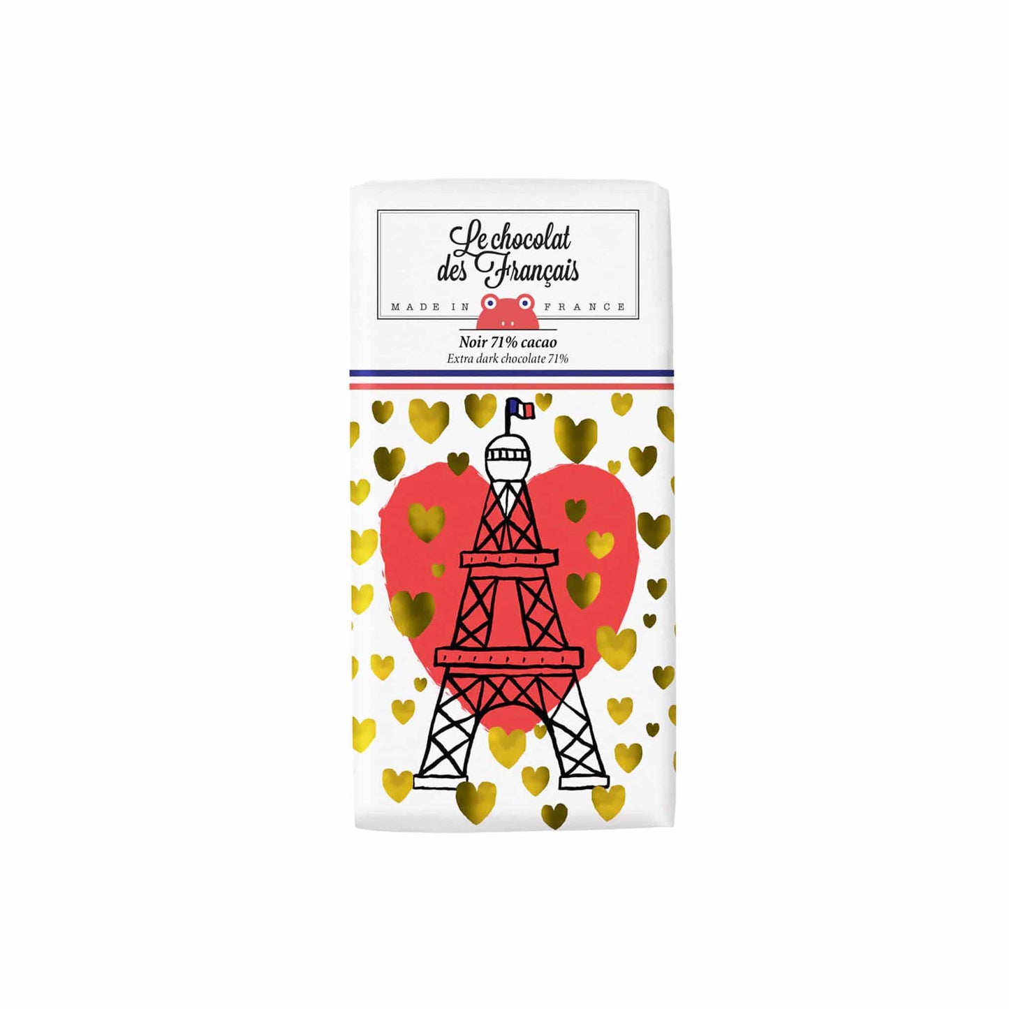LE CHOCOLAT DES FRANCAIS THE EIFFEL TOWER HEART 71% DARK CHCOLATE 80g