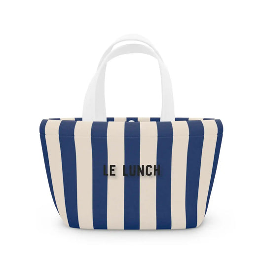 MARA LE LUNCH INSULATED TOTE STRIPED BLUE