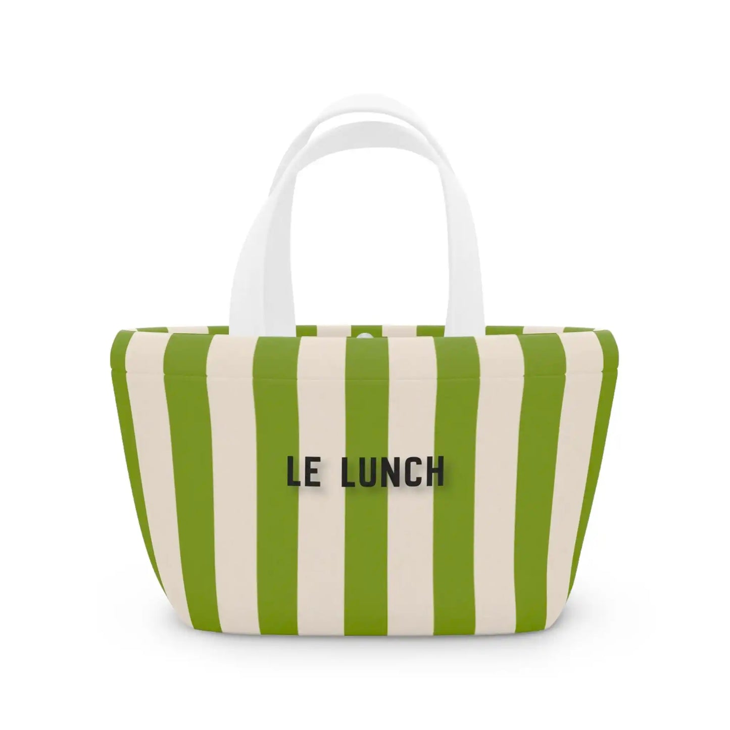 MARA LE LUNCH INSULATED TOTE STRIPED GREEN