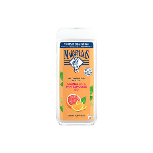 LE PETIT MARSEILLAIS ORGANIC ORANGE & GRAPEFRUIT SHOWER GEL 250ml