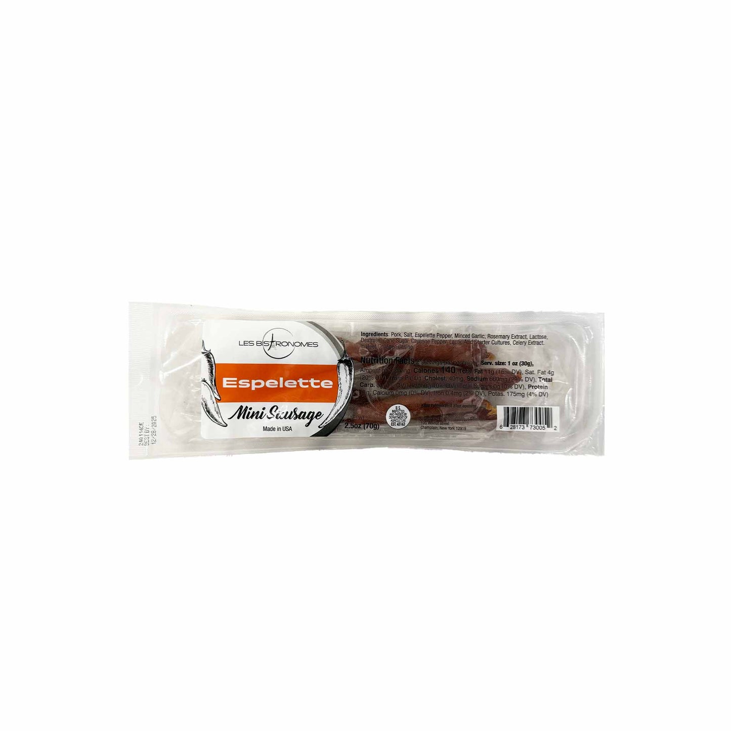 LES BISTRONOMES ESPELETTE MINI SAUSAGE 70g