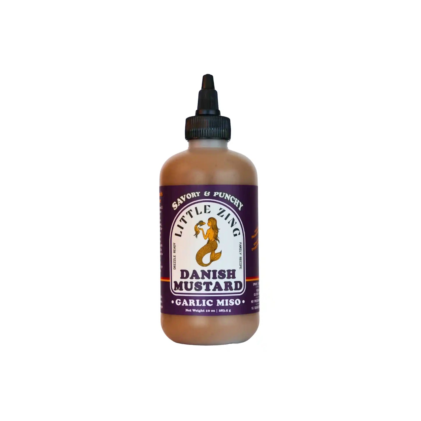 LITTLE ZING GARLIC MISO DANISH MUSTARD SQUEEZE BOTTLE 10oz