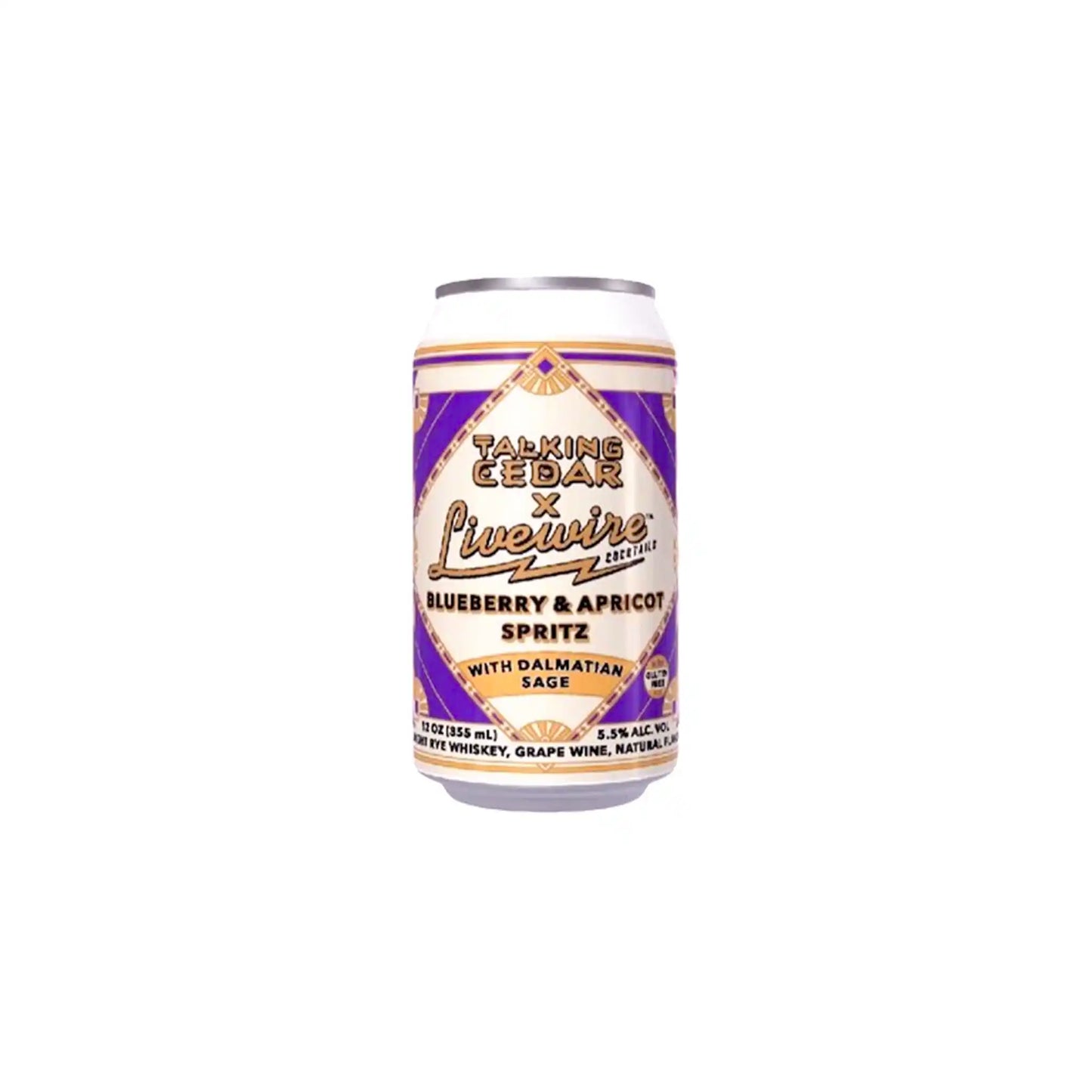 LIVEWIRE BLUEBERRY APRICOT SPRITZ 12oz