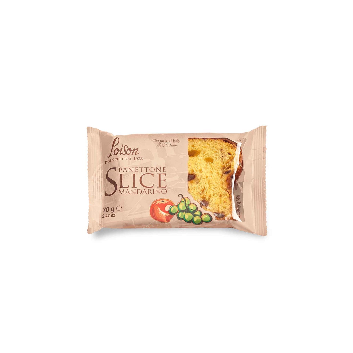 LOISON MANDARIN PANETTONE SLICE 70g