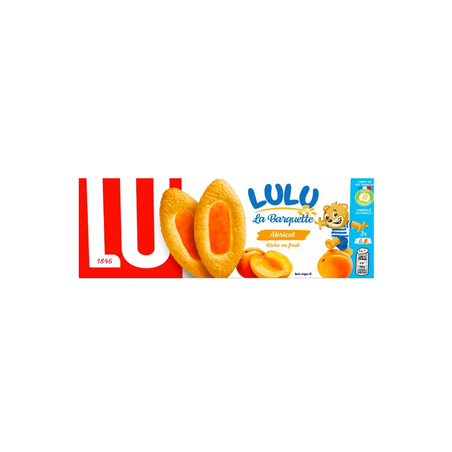 LU BARQUETTE APRICOT COOKIE 120g