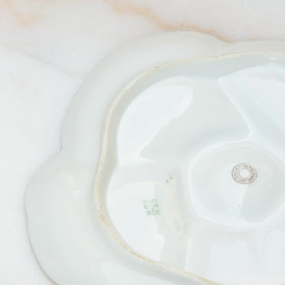 VINTAGE LIMOGES OYSTER PLATE - LIGHT PINK CONCH SHELL