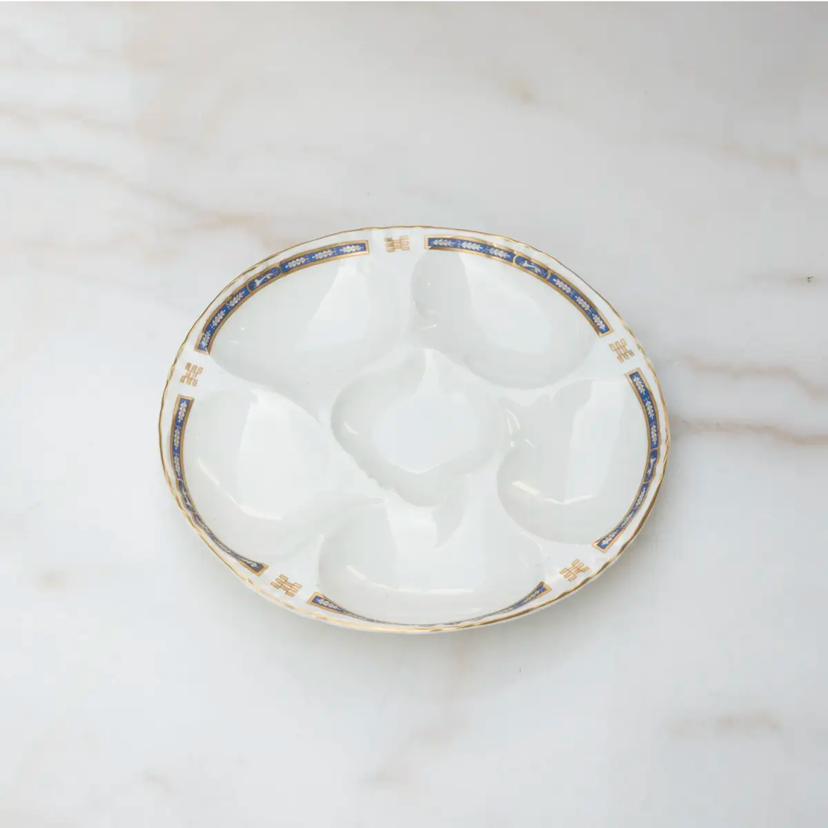 VINTAGE LIMOGES OYSTER PLATE 1930