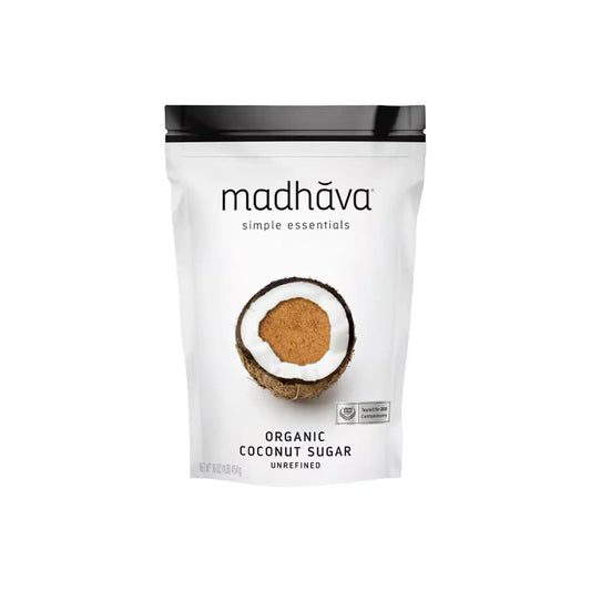MADHAVA ORGANIC UNREFINED COCONUT SUGAR 16oz