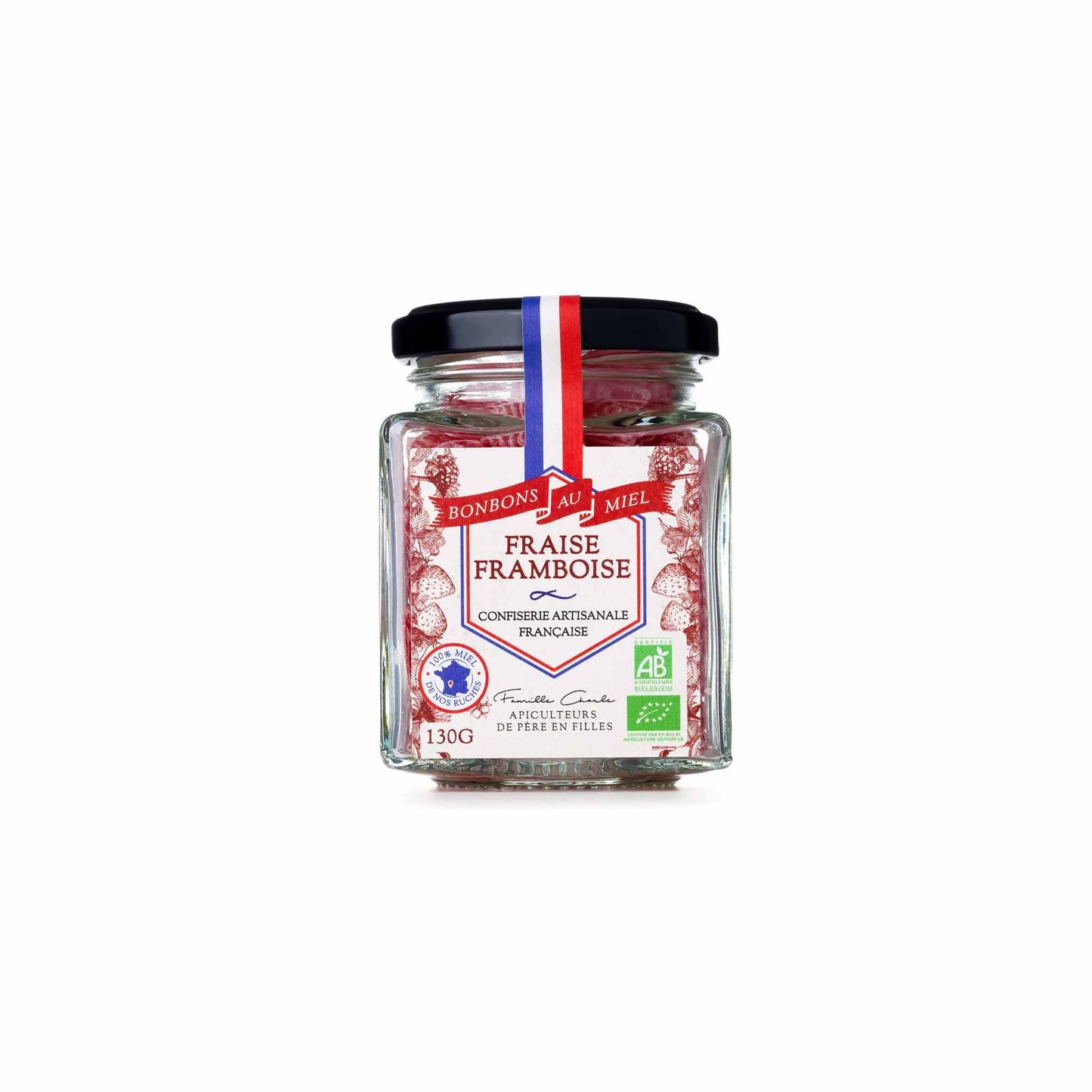 MALESCOT STTRAWBERRY RASPBERRY HONEY CANDIES 130g