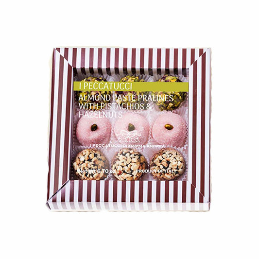 MAMMA ANDREA MARZIPAN PRALINES WITH PISTACHIOS AND HAZELNUT 6.7oz