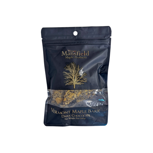MOUNT MANSFIELD VERMONT DARK CHOCOLATE MAPLE BARK 5oz