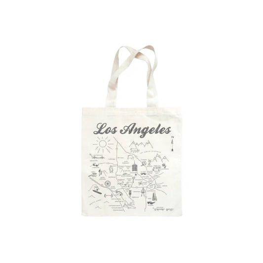 MAPTOTE LOS ANGELES GROCERY METALLIC TOTE BAG