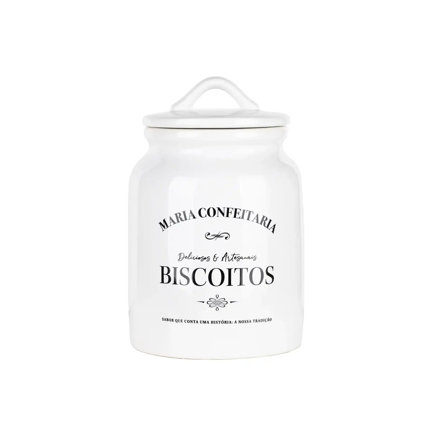 MARIA CONFEITARIA APPLE CINNAMON COOKIES IN CERAMIC JAR 150g