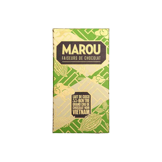 MAROU COCONUT MILK & 55% BEN TRE DARK CHOCOLATE 80g